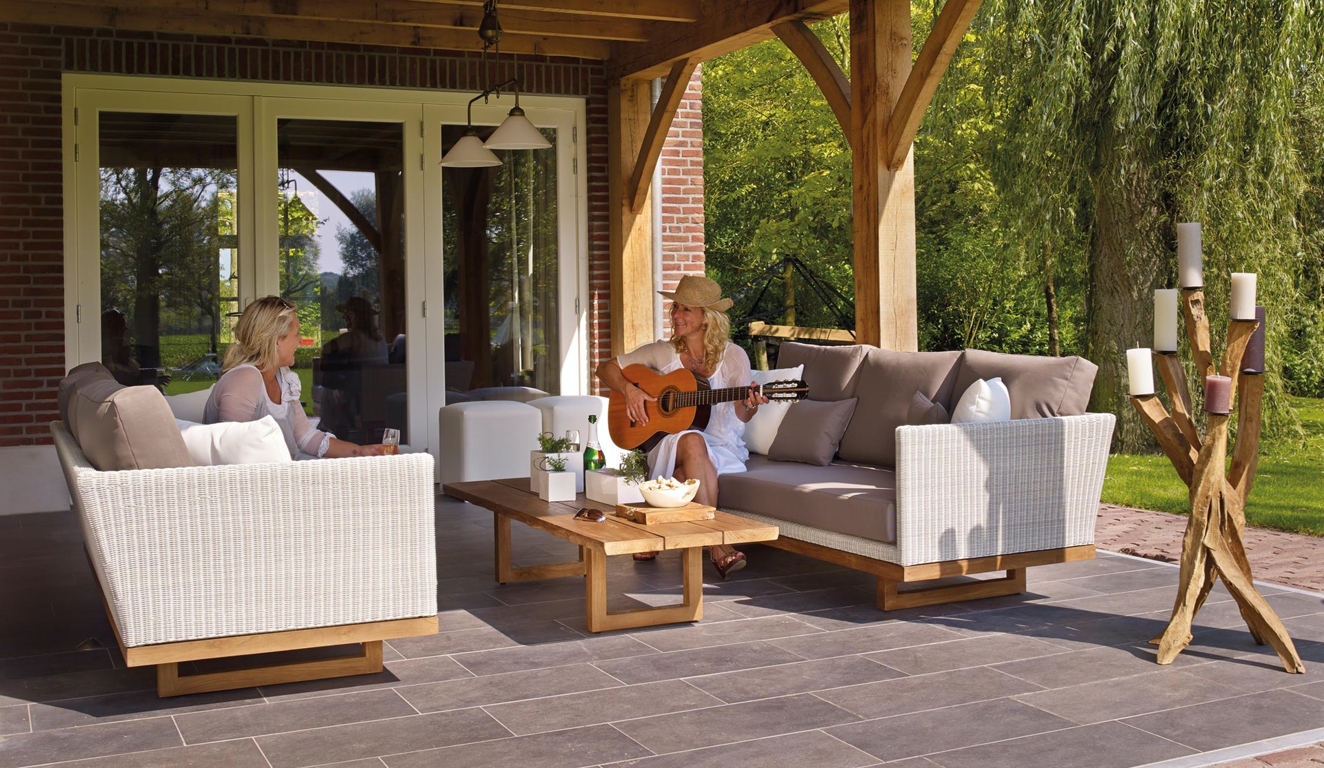 automate the outdoors: entertaining outdoors, outdoor audio, out