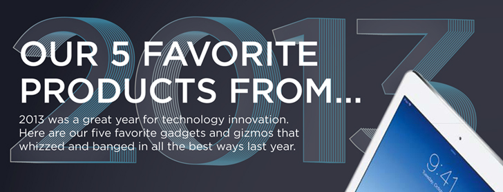 Our 5 Favorite Products from 2013: 